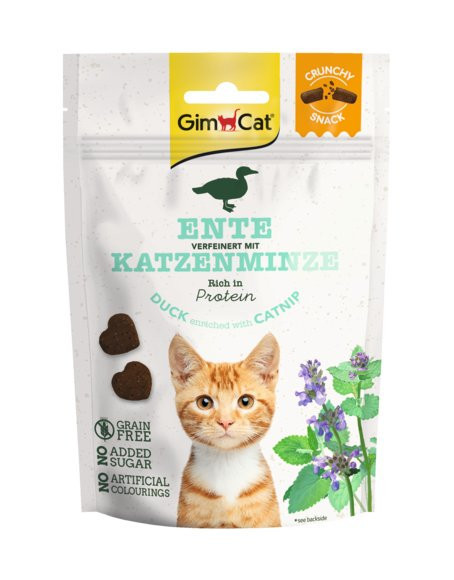 Gimcat Crunchy Snacks Kačica s Catnipom 50g