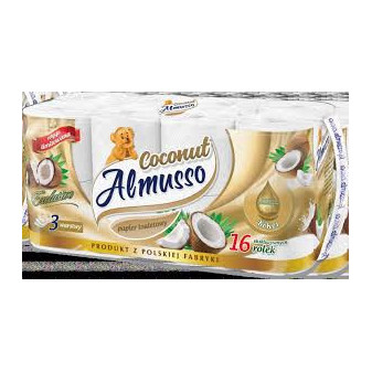 Toaletný papier Almusso Coconut 3vrs., 16ks v balení,