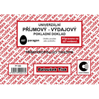 Univerzálny príjm.-výdaj. pokl.dokl. A6 - EET