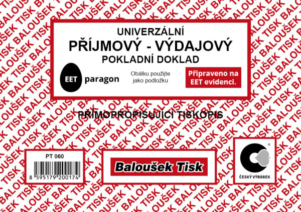 Univerzálny príjm.-výdaj. pokl.dokl. A6 - EET