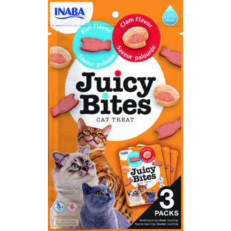 Inaba cat Juicy Bites - ryba, mušle 33,9g