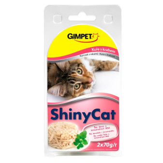 ShinyCat konzerva krab + kuracie 2x70g