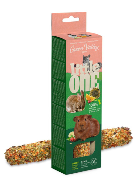 Little One Bezobilná tyčinka pre malé zvieratá s ovocím 180g