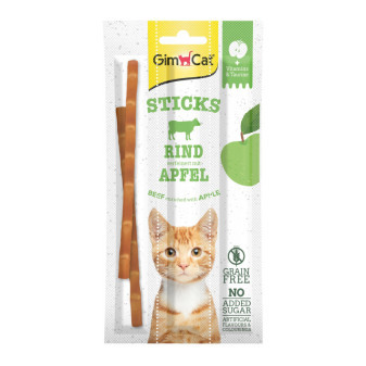 GimCat SUPERFOOD DUO-STICKS hovädzie + jablko 3ks