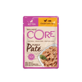 Kapsička Wellness Core Cat Paté Kitten kura a tuniak 85g