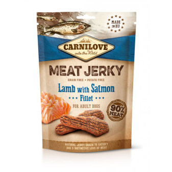 Carnilove Jerky jahňací filet s lososom 100 g