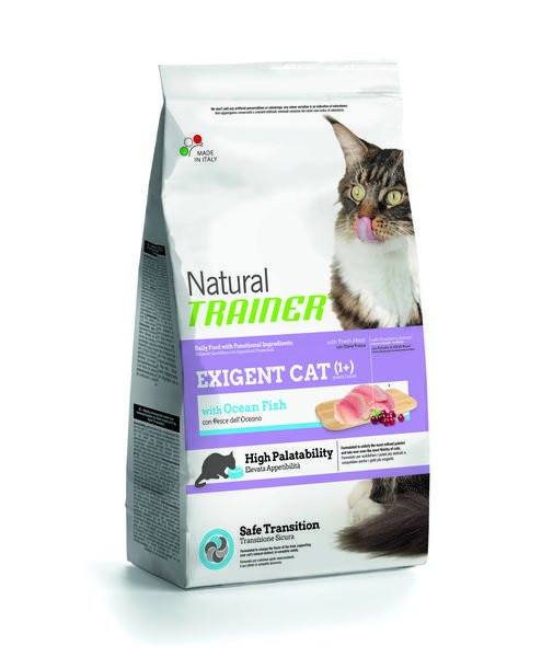 Trainer Natural Cat Exigent morská ryba 1,5kg