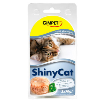 ShinyCat konzerva tuniak+krevety 2x70g