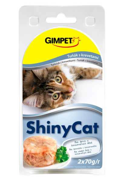 ShinyCat konzerva tuniak+krevety 2x70g