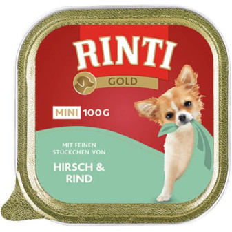 Paštéta RINTI GOLD Mini jeleň + hovädzie 100g