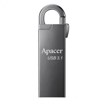 Apacer USB flash disk, USB 3.0 (3.2 Gen 1), 128GB, AH15A, strieborný, AP128GAH15AA-1, USB A, s kar