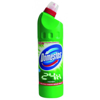 WC čistič 750ml Domestos fresh pine čistí a dezinfikuje