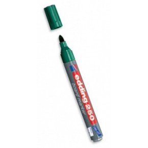 Popisovač Edding 250 zelená šírka stopy 1,5 - 3mm