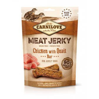 Carnilove Jerky kuřecí tyčinka s křepelkou 100 g