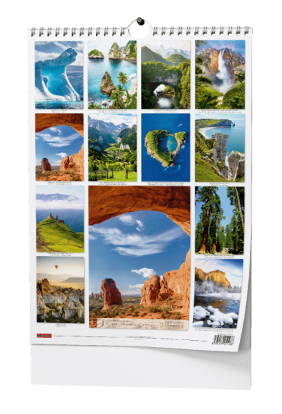 Nástenný kalendár - Beautiful world - A3