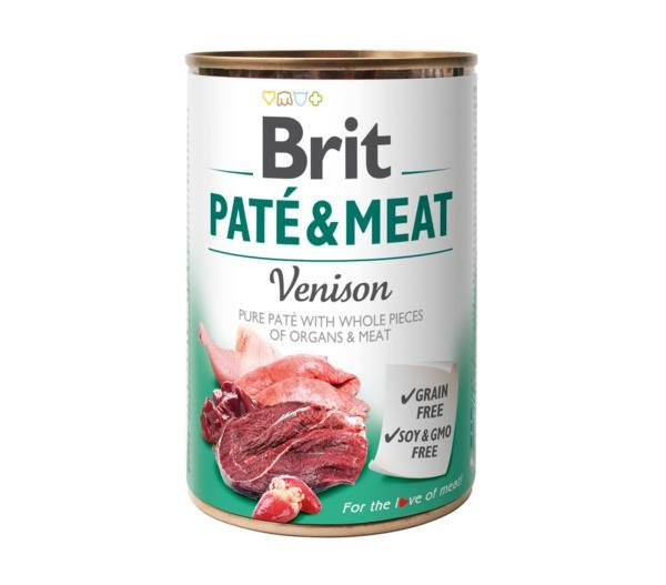 Konzerva Brit Pate & Meat Venison 400g