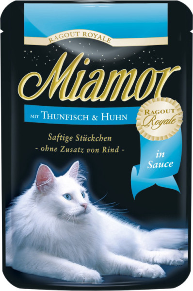 Finnern Miamor Ragout tuniak + kura vrecko 100g