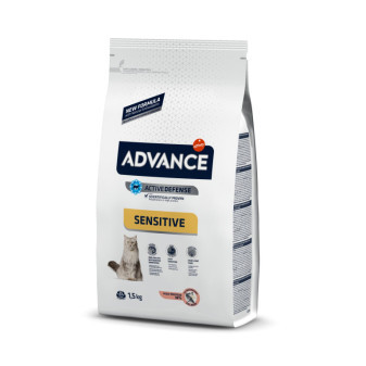 ADVANCE CAT Adult losos a ryža Sensitive 1,5kg