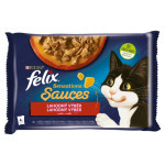 Kapsička Felix Sensations Sauce Surprise multipack morka so slaninou + jahňacia so zverinou v omá