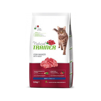 Trainer Natural Cat Adult hovädzie 1,5kg