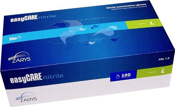 Nitrilové rukavice EASYCARE bez púdru veľkosť L - 100 ks