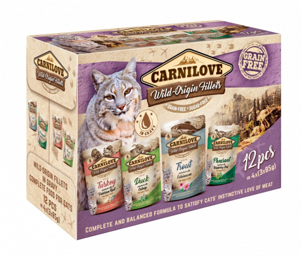 Carnilove cat pouch MULTIPACK (12x85g)