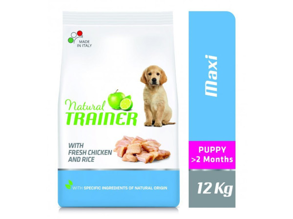 TRAINER Natural Maxi Puppy čerstvé kura 12kg