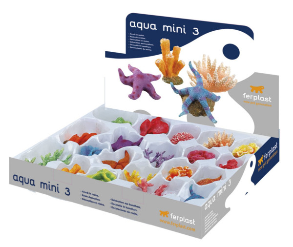 Akvarijné dekorácie Ferplast sada AQUA MINI 3 1ks
