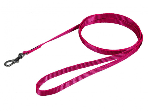 HUHUBAMBOO vodítko JEDNOFAREBNÉ popruhové 1x120cm, fuchsie