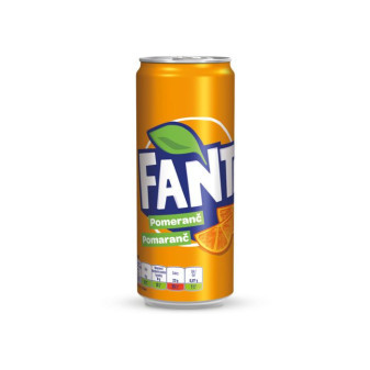 Fanta pomaranč plech, 330ml