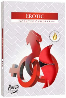 Vonná čajová sviečka Erotic 6 ks v krabičke P15-39