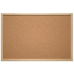 Eurosupplies korková tabuľa drevený rám 120x90 cm