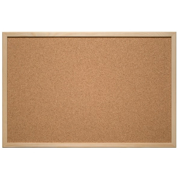 Eurosupplies korková tabuľa drevený rám 120x90 cm