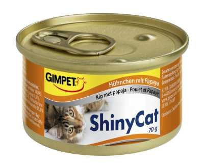 ShinyCat konzerva kura + papája 70g