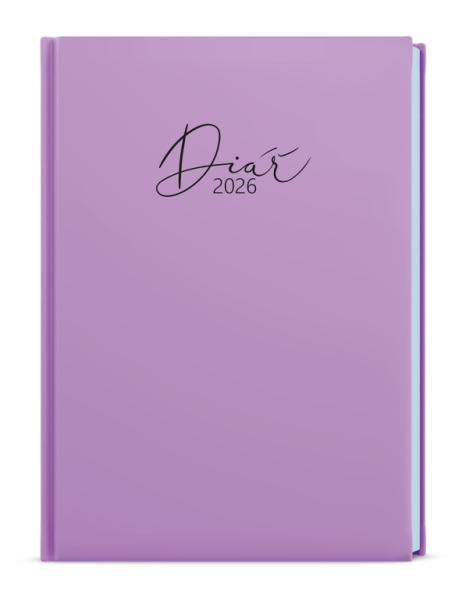 Týždenný diár - Prokop - Pastel - B6 - fialová