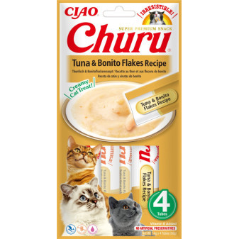 Churu cat mäsové pyré - tuniak, tuniakové kúsky 56g