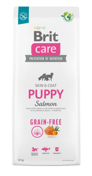 Brit Care Dog Grain-free Puppy - salmon a potato, 12kg