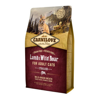 Carnilove Cat Grain Lamb&Wild Boar Adult Sterilised 2kg