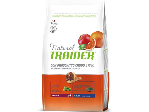 TRAINER Natural Medium Adult prosciutto a ryža 12kg