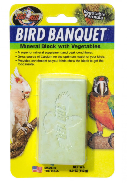 Bird Banquet minerálny blok so zeleninou L