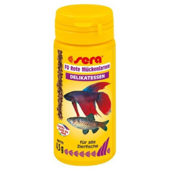 Sera červené komáre larvy FD Rote Mückenlarven (Red Bloodworms) 50ml Nature