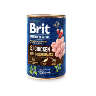 konzerva Brit Premium by Nature Chicken with Hearts 800 g