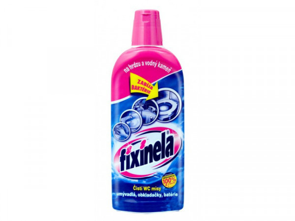 Fixinela 500 ml čistič na WC misy, umývadlá, obkladačky