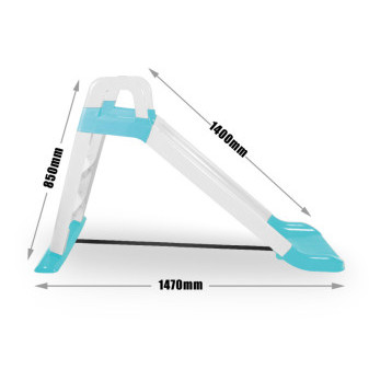 Doloni Šmykľavka s madlom 140 cm Bielo-modrá