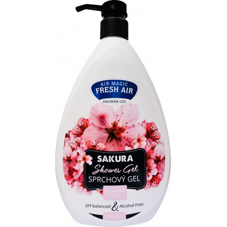 Fresh air sprchový gél - Japonská čerešňa Sakura, 1l