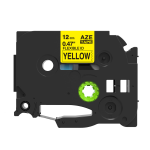 Alternatívna páska Brother TZ-FX631/TZe-FX631 12mm x 8m, flexi, čierna tlač/žltý podklad