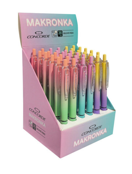 Gélové pero CONCORDE Makrónka A4699