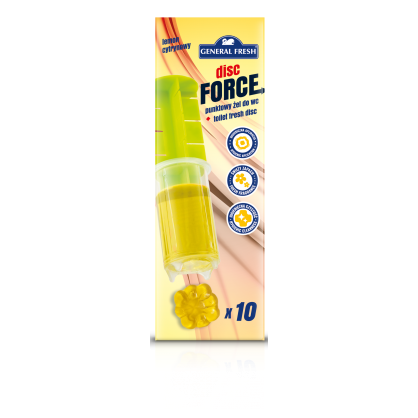 GENERAL FRESH disc force Bodový WC blok Citrón, 60 ml