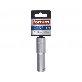 hlavice nástrčná prodloužená 1/2', 14mm, L 77mm