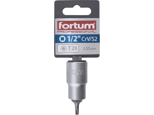 hlavica zástrčná 1/2' hrot TORX, T20, L 55mm